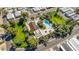Aerial view showcases the community pool, golf area and lush landscaping, enhancing the desirable lifestyle at 6960 W Peoria Ave # 29B, Peoria, AZ 85345