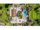 A birdseye view showing the pool, sun deck, and meticulously maintained grounds of this desirable community at 6960 W Peoria Ave # 29B, Peoria, AZ 85345