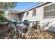Backyard with partial fence and patio cover at 6960 W Peoria Ave # 29B, Peoria, AZ 85345