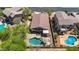Private backyard with a sparkling pool and covered patio, perfect for relaxing and entertaining at 7544 E Sierra Morena Cir, Mesa, AZ 85207
