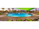 Sparkling community pool with lounge chairs and shade for relaxation and enjoyment at 13068 W Mine Trl, Peoria, AZ 85383