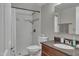 Bathroom showcasing a stand up shower and modern fixtures at 14145 N 92Nd St # 2046, Scottsdale, AZ 85260
