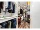 Spacious walk-in closet with custom shelving and plenty of room for storage at 1557 S Halsted Dr, Chandler, AZ 85286