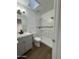 Bathroom featuring a new vanity, toilet, walk-in shower with a new shower head at 1620 E Jacinto Ave, Mesa, AZ 85204