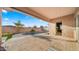 Outdoor patio with a view of the pool and backyard at 22318 S 226Th Pl, Queen Creek, AZ 85142