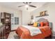 Cozy bedroom featuring dark wood floors and natural light at 2321 N Glenview --, Mesa, AZ 85213