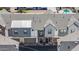 Overhead view of the townhome exteriors with garage entrances and front doors at 3200 N 39Th St # 4, Phoenix, AZ 85018