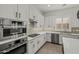 Modern kitchen featuring stainless steel appliances and sleek white cabinetry at 3200 N 39Th St # 4, Phoenix, AZ 85018