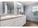 Beautiful bathroom featuring double sinks and a large vanity at 3432 E Bartlett Dr, Gilbert, AZ 85234