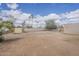 Large backyard with shed, providing ample space for gardening, recreation, or future additions at 7131 E Cholla St, Scottsdale, AZ 85254