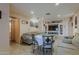 Spacious living room with built-in shelving around the tv, great for relaxation and entertaining at 7131 E Cholla St, Scottsdale, AZ 85254