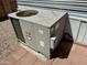 Exterior view of the home's air conditioning unit at 7750 E Broadway Rd # 433, Mesa, AZ 85208
