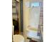 Bathroom featuring a white shower-tub combination and grey vanity cabinets, offering a clean and functional space at 7750 E Broadway Rd # 433, Mesa, AZ 85208
