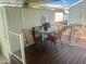 Relaxing outdoor patio with a table, chairs, and privacy fence for outdoor enjoyment at 7750 E Broadway Rd # 433, Mesa, AZ 85208