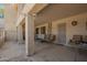 Covered patio featuring ample seating and storage space at 9736 E Sleepy Hollow Trl, Gold Canyon, AZ 85118