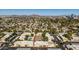 Scenic aerial view of a well-planned community nestled amongst mountains and lush landscapes at 1328 S Mckemy St, Tempe, AZ 85281