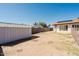 Shot of the backyard, includes a storage shed, fence and the house at 13425 N 16Th Ave, Phoenix, AZ 85029