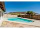 Backyard featuring refreshing pool and perimeter fence ensuring privacy and safety at 13425 N 16Th Ave, Phoenix, AZ 85029