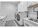 Well-equipped laundry room with modern appliances and ample cabinet space at 35150 N Bell Rd, Queen Creek, AZ 85144