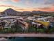 Scenic aerial view of Scottsdale property showcasing modern architecture and desert mountain backdrop at 4745 N Scottsdale Rd # 3008, Scottsdale, AZ 85251