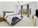 Spacious bedroom filled with natural light, featuring sliding glass doors that lead to a landscaped backyard at 10721 E Pampa Ave, Mesa, AZ 85212