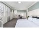 Beautiful main bedroom with ensuite bathroom and views of the backyard at 1153 E Muirwood Dr, Phoenix, AZ 85048