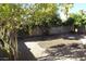 Spacious backyard featuring desert landscaping, mature trees, and privacy fence at 14462 N Sherwood Dr # B, Fountain Hills, AZ 85268