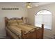 Cozy bedroom with a decorative window and neutral walls at 14462 N Sherwood Dr # B, Fountain Hills, AZ 85268