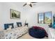 Bright bedroom with a daybed and a comfortable beanbag chair at 1950 N Center St # 101, Mesa, AZ 85201