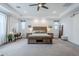 Large main bedroom features tray ceiling and plenty of space at 20961 E Stacey Rd, Queen Creek, AZ 85142