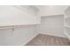 Walk-in closet with white walls, neutral carpet, and wooden clothing racks at 24134 N 172Nd Ave, Surprise, AZ 85387