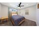 Bedroom with carpet flooring, ceiling fan, and natural light at 6320 N 4Th Pl, Phoenix, AZ 85012