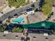 Overhead shot highlighting an inviting pool and community water feature at 705 W Queen Creek Rd # 1201, Chandler, AZ 85248