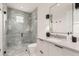 Sleek bathroom featuring a glass shower and modern fixtures at 7498 E Whisper Rock Trl, Scottsdale, AZ 85266