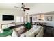 Inviting living area with open layout, hardwood flooring and an abundance of natural light at 7930 E Arlington Rd # 8, Scottsdale, AZ 85250