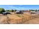 Spacious horse property with fenced paddocks, horse shelter, and potential for equestrian activities at 836 W Lenora Way, San Tan Valley, AZ 85140