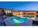 Backyard pool and hot tub combination with gazebo and spiral staircase to rooftop deck at 8504 S 30Th St, Phoenix, AZ 85042