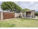 The backyard features a gazebo, offering a relaxing outdoor space perfect for entertaining at 1035 W 2Nd St, Mesa, AZ 85201