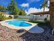 Private outdoor pool with a fenced yard and covered patio, perfect for relaxing and entertaining at 11221 N 32Nd St, Phoenix, AZ 85028