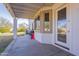 Covered patio leading to a spacious backyard and fence at 3524 E Derringer Way, Gilbert, AZ 85297