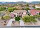 Expansive aerial view of the home featuring a large lot, mature trees and a neighborhood view at 4122 E Burnside Trl, Cave Creek, AZ 85331