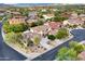 Beautiful aerial view of the home featuring desert landscaping, mature trees and a neighborhood view at 4122 E Burnside Trl, Cave Creek, AZ 85331