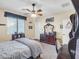 This bedroom has a dark wood dresser and desk combination at 4122 E Burnside Trl, Cave Creek, AZ 85331