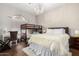 bedroom featuring a bunkbed, desk, and chandelier at 7525 E Gainey Ranch Rd # 110, Scottsdale, AZ 85258