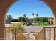 View of community pool from stairway at 13035 N 34Th St # 7, Phoenix, AZ 85032