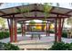 A pergola with picnic tables in a beautiful park setting at 22552 E Via Estancia --, Queen Creek, AZ 85142