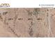Aerial view of four land lots at El Kylo Ranches, situated at 231st Ave and Gloria Ln at 231Xx W Gloria Ln, Wittmann, AZ 85361