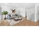 Spacious living room with a neutral color palette, contemporary furnishings, and an open layout for easy living at 2825 W Eagle Talon Rd, Phoenix, AZ 85085