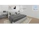 Serene bedroom featuring a plush bed, soft lighting, and neutral tones creating a peaceful and relaxing retreat at 2825 W Eagle Talon Rd, Phoenix, AZ 85085