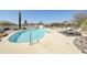 Sparkling pool and spa area with desert landscaping, plus poolside lounge chairs at 33810 N Smokehouse Trl, Cave Creek, AZ 85331